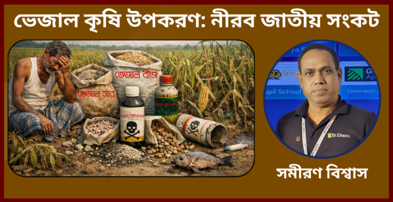 ভেজাল কৃষি উপকরণ: নীরব জাতীয় সংকট