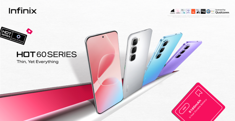 Infinix Unveils HOT 60 Series with World's Slimmest 3D-Curved Screen