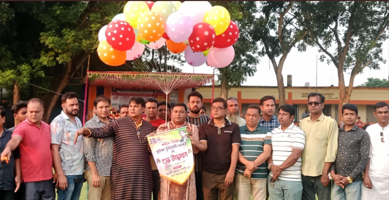 শাজাহানপুরে শহীদ জিয়া ফুটবল টুর্নামেন্টের শুভ উদ্বোধন